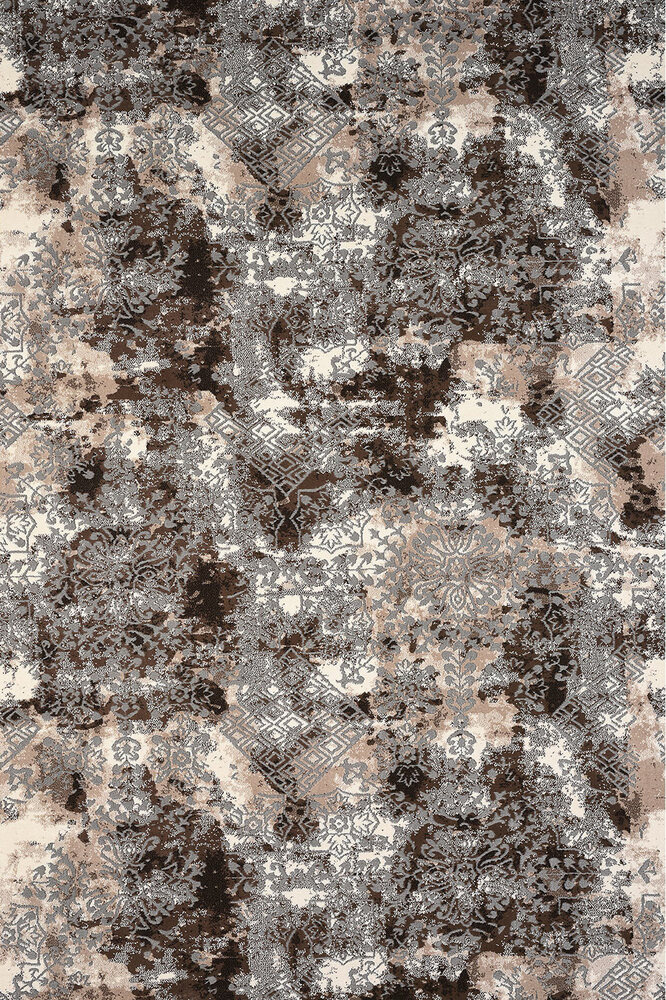 Carpet vintage brown beige Thema 4645/958 - ROTUNDA  1,60x1,60 Colore Colori