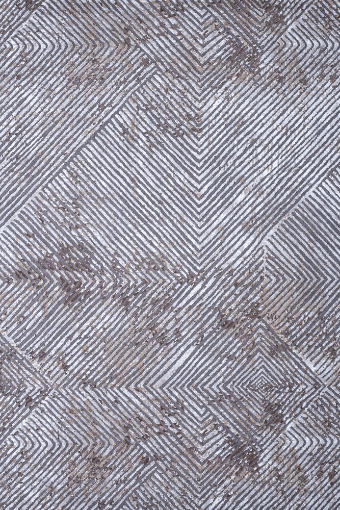 Linear Carpet grey beige Ostia 7100/976 - ROTUNDA  1,60x1,60 Colore Colori