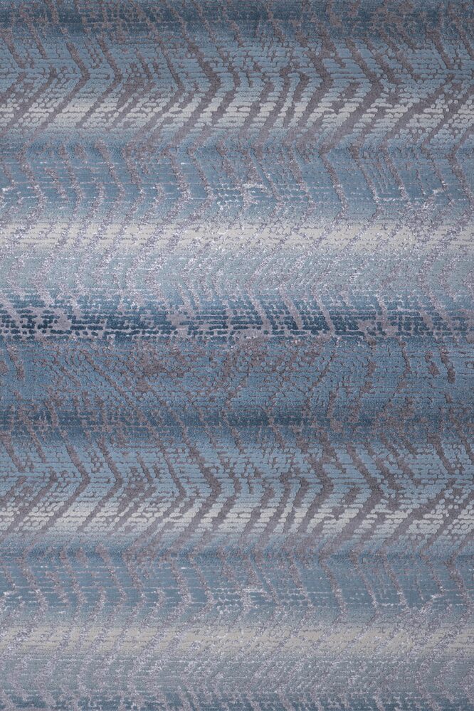 Carpet modern mosaic grey light blue Thema 4660/933 by measure - Colore Colori