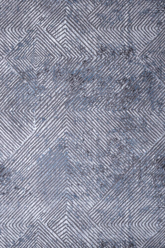 Linear Carpet grey blue Ostia 7100/953 -  ROTUNDA  2x2 Colore Colori