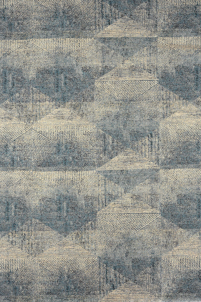 Carpet modern blue grey Matrix 4855/30 by measure - Colore Colori