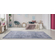 Linear Carpet grey blue Ostia 7100/953 by measure - Colore Colori
